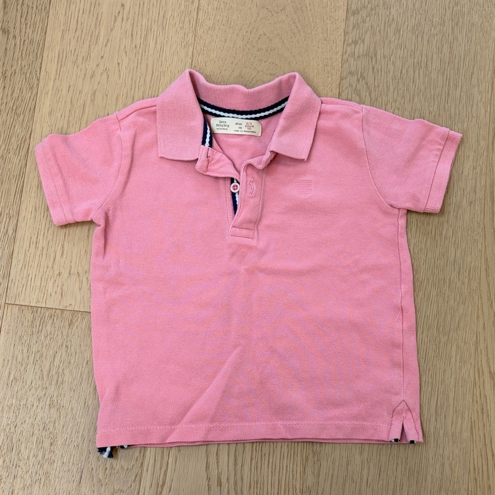 Classic Polo Shirt for Kids - Pink